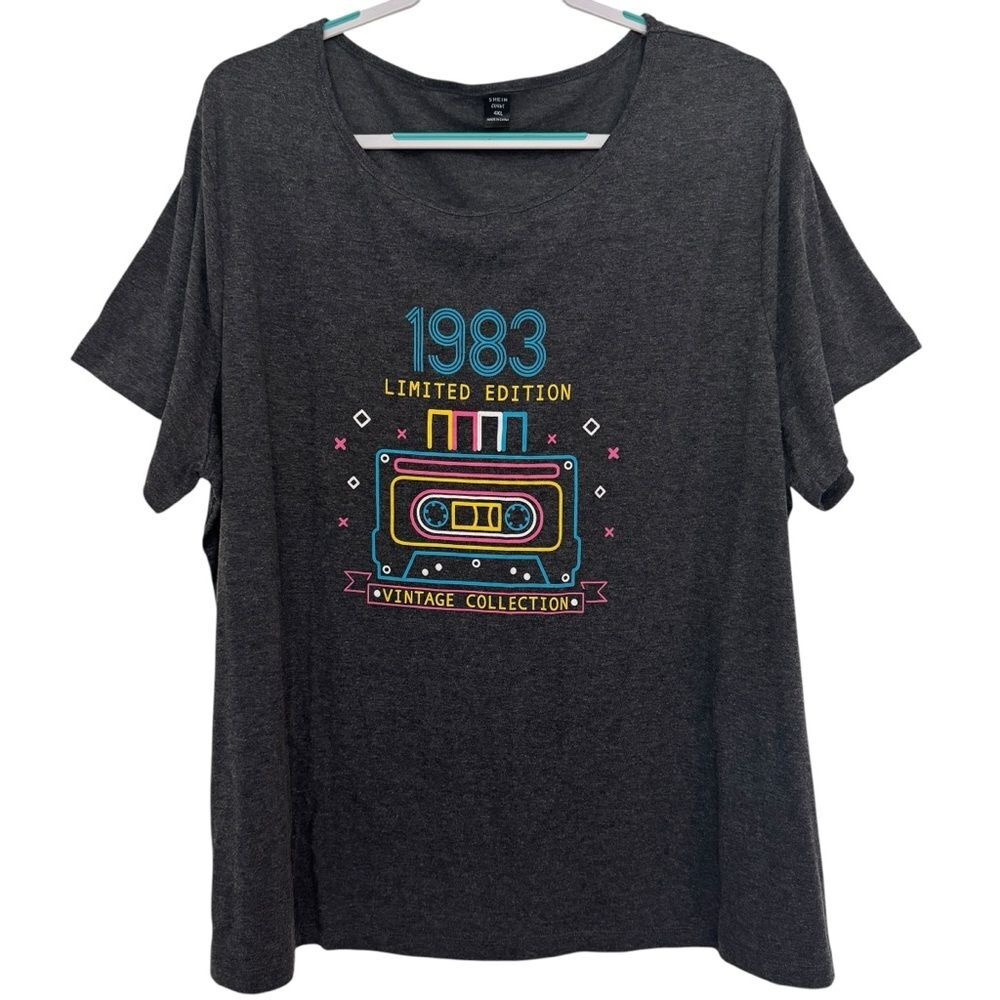 Women's Size 4XL Graphic T-Shirt "1983 Limited Edition - Vintage Collection"